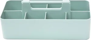 -Large Portable Caddy, DIY Dividers, 8 Compartments, Office Supplies Organizer, Simple, Portable Basket with Handle Storage Organizer Modern,Endless Multi Use -Made in USA