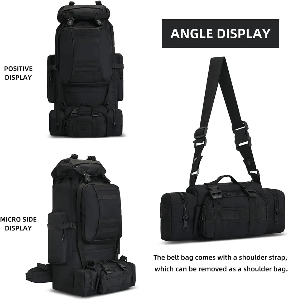 100L Camping Hiking Backpack Molle Rucksack Military Camping Backpacking Daypack
