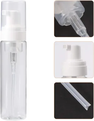10pcs Reusable Empty Pump Bottles Transparent Dispenser for Shampoo Conditioner Lotion Wash Space Saving Travel for Gym and Shower