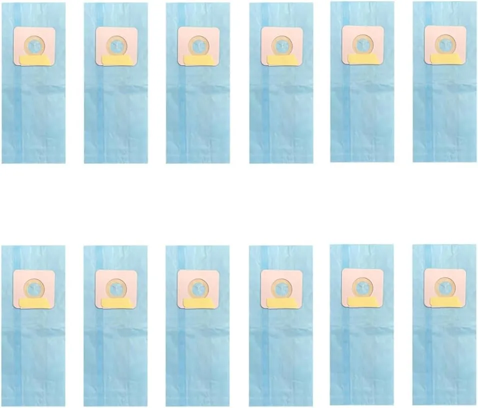 12 Pack Replacement Type H Vacuum Bag for Riccar Series 1400 1500 1700 1800 for Simplicity S38 S36 S24 S20 S18 Vacuum Models