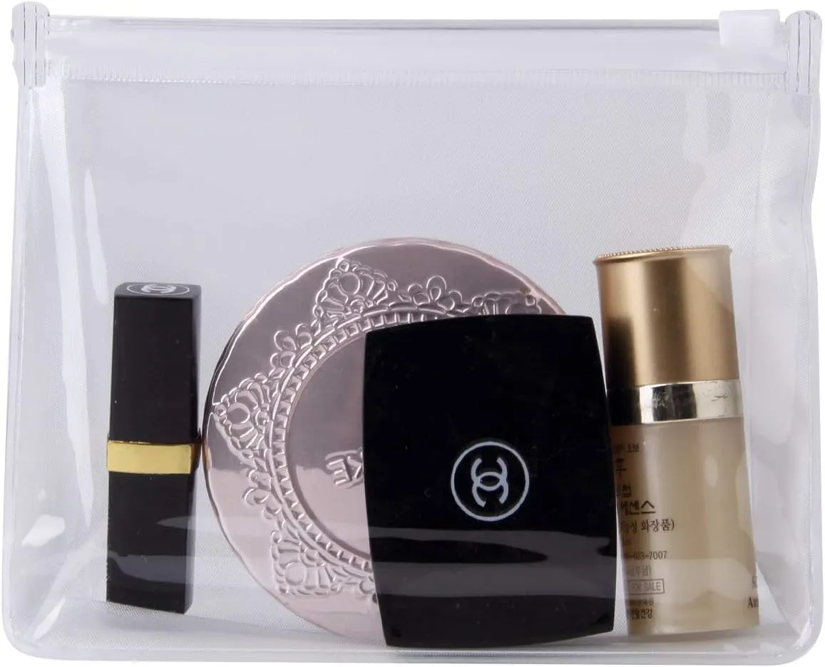 15 PCS Mini Clear Makeup Bag Small Clear Plastic Cosmetic Bags with Zipper Travel Toiletry Makeup Bag