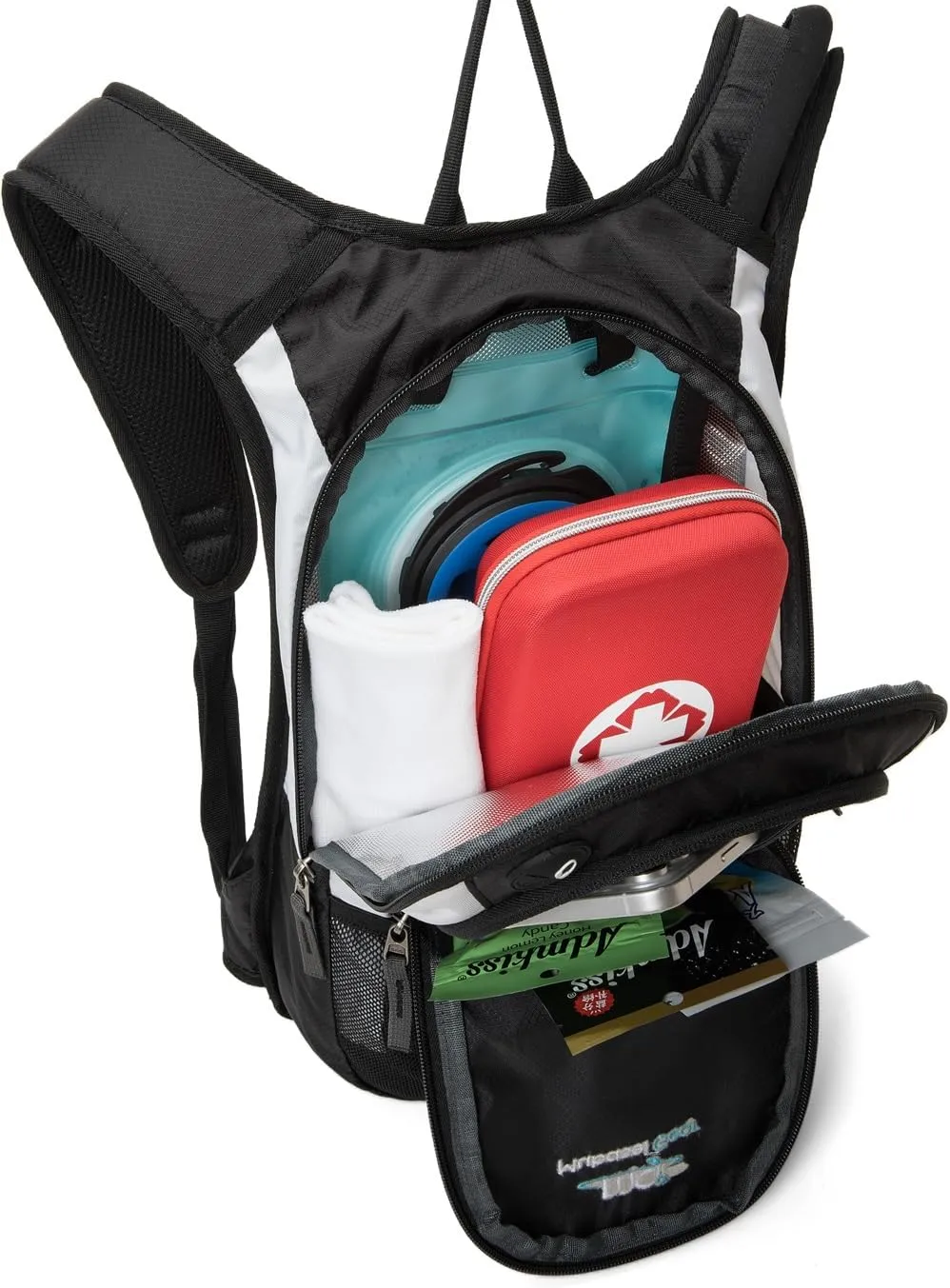 15L Insulated Hydration Backpack Pack with 2L Water Bladder Lightweight Hiking Backpack Bag for Women Men Daypack for Hiking Running Festival Camping Biking