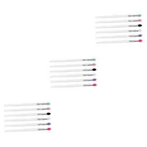 18pcs Sequined Silicone Eye Shadow Brush Lightweight Makeup Tool for Precise Application for Women and Girls Easy to Carry and Use
