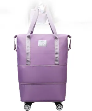 1pc Klarson Expandable Bag with Wheels,Klarson Travel Bag,Foldable Suitcase Collapsible Luggage (#04)