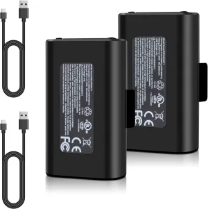2 Pack Rechargeable Battery for SimpliSafe Wireless Outdoor Security Cameras SSCAM-BAT1 SCM301 CMOB1 CM0B1, Upgraded 7000mAh Replacement for SimpliSafe Batteries with Charging Cable