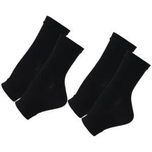 2 Pairs Compression Ankle Socks for Plantar Breathable Foot Socks Ankle Brace for Women