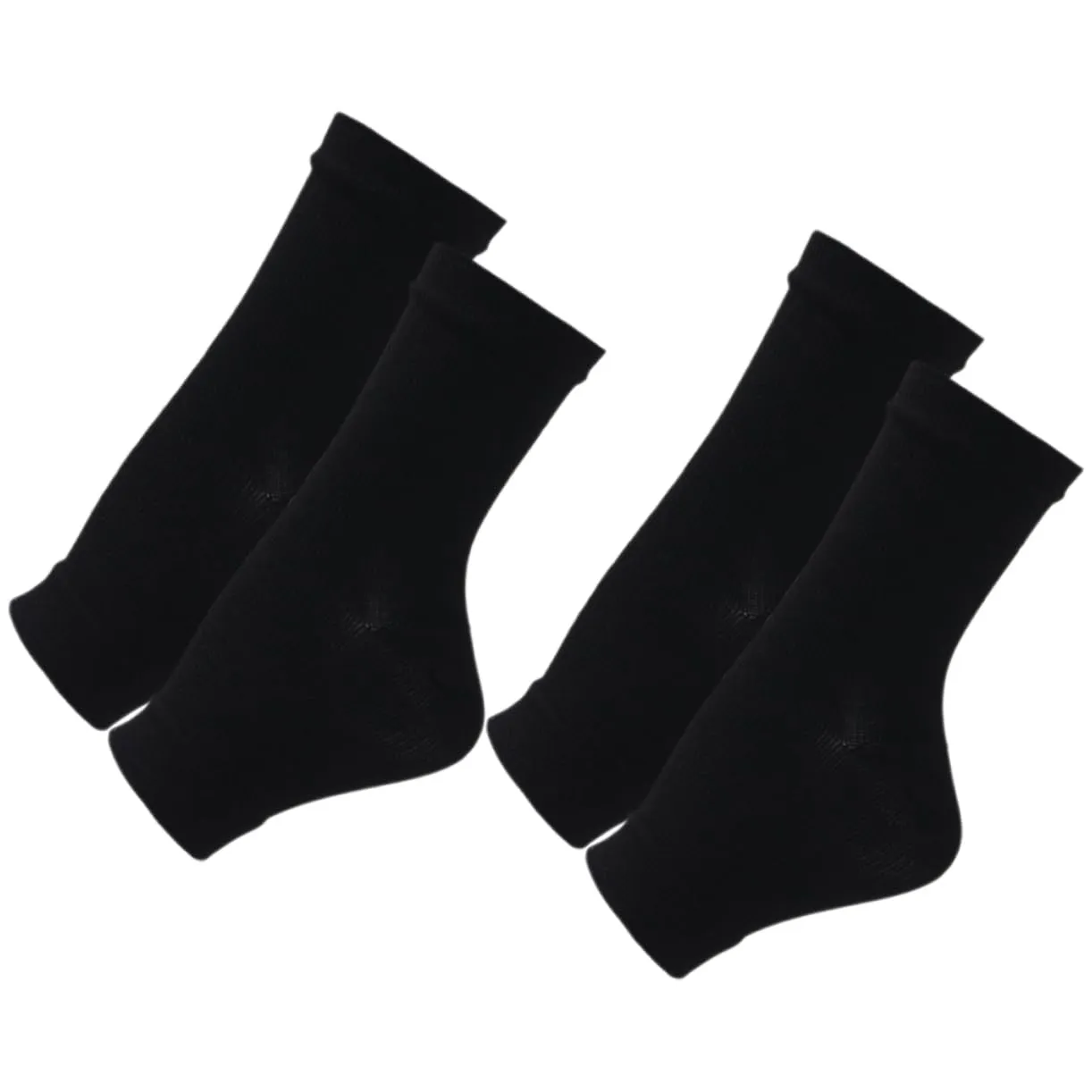 2 Pairs Compression Ankle Socks for Plantar Breathable Foot Socks Ankle Brace for Women