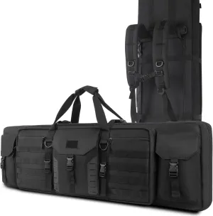 30 36 42 inch Rifle Bag Soft Gun Case 900D Convertible Tactical Backpack for Shooting and Hunting Include Mag Pouch