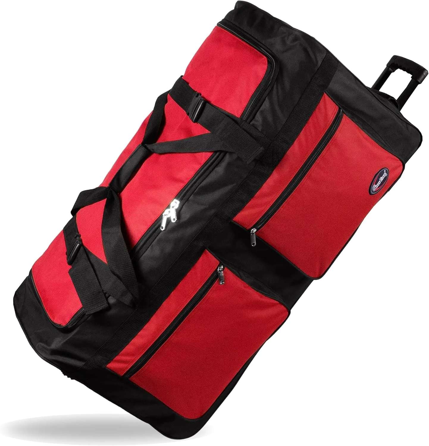 30" /36" /40" Rolling Duffle Bag Travel Wheeled Luggage Suitcase (Red, 40 inch)