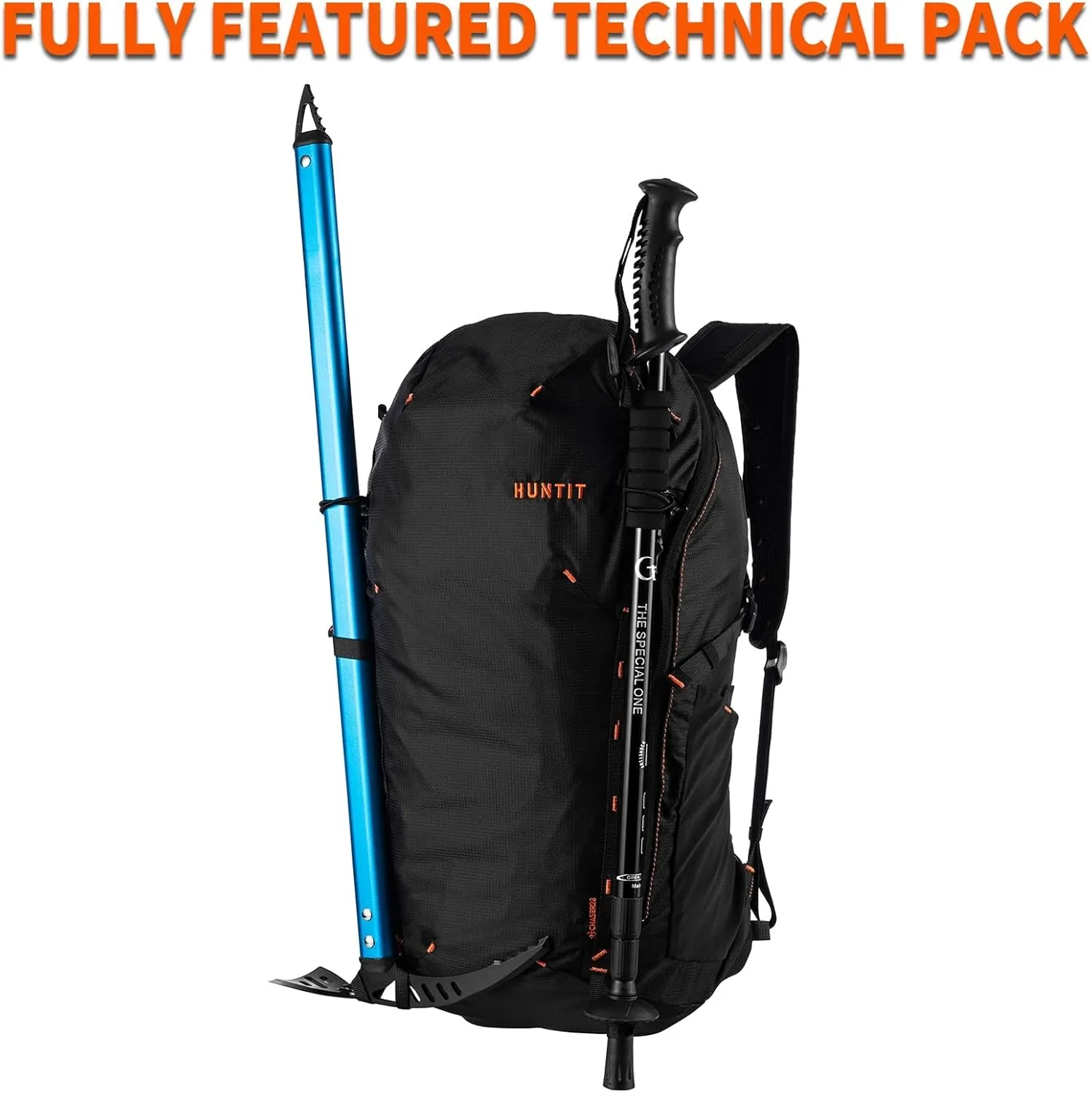 35L Hiking Backpack, Lightweight Packable Hiking Daypack, Camping, Travel Backpack for Men Women, Black