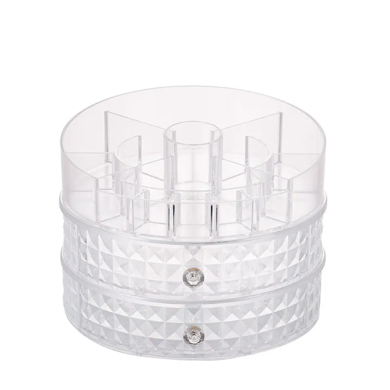 360 rotating diamond pattern makeup box
