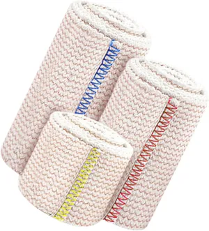3Rolls Elastic Bandage Wrap Breathable Athletic Support for Knee Ankle and Wrist Versatile Compression Tape for Aid and Outdoor Use