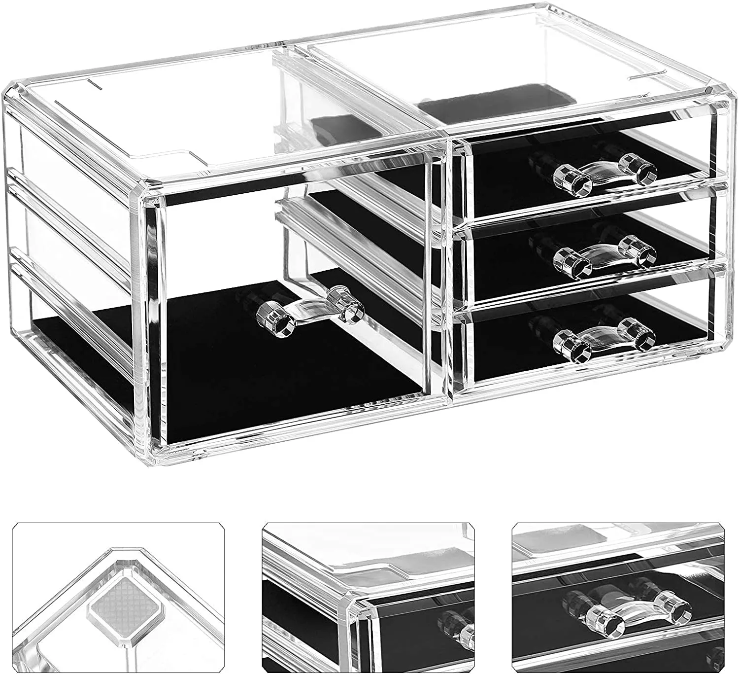 4 in 1 Large Make-up Storage Box Organiser