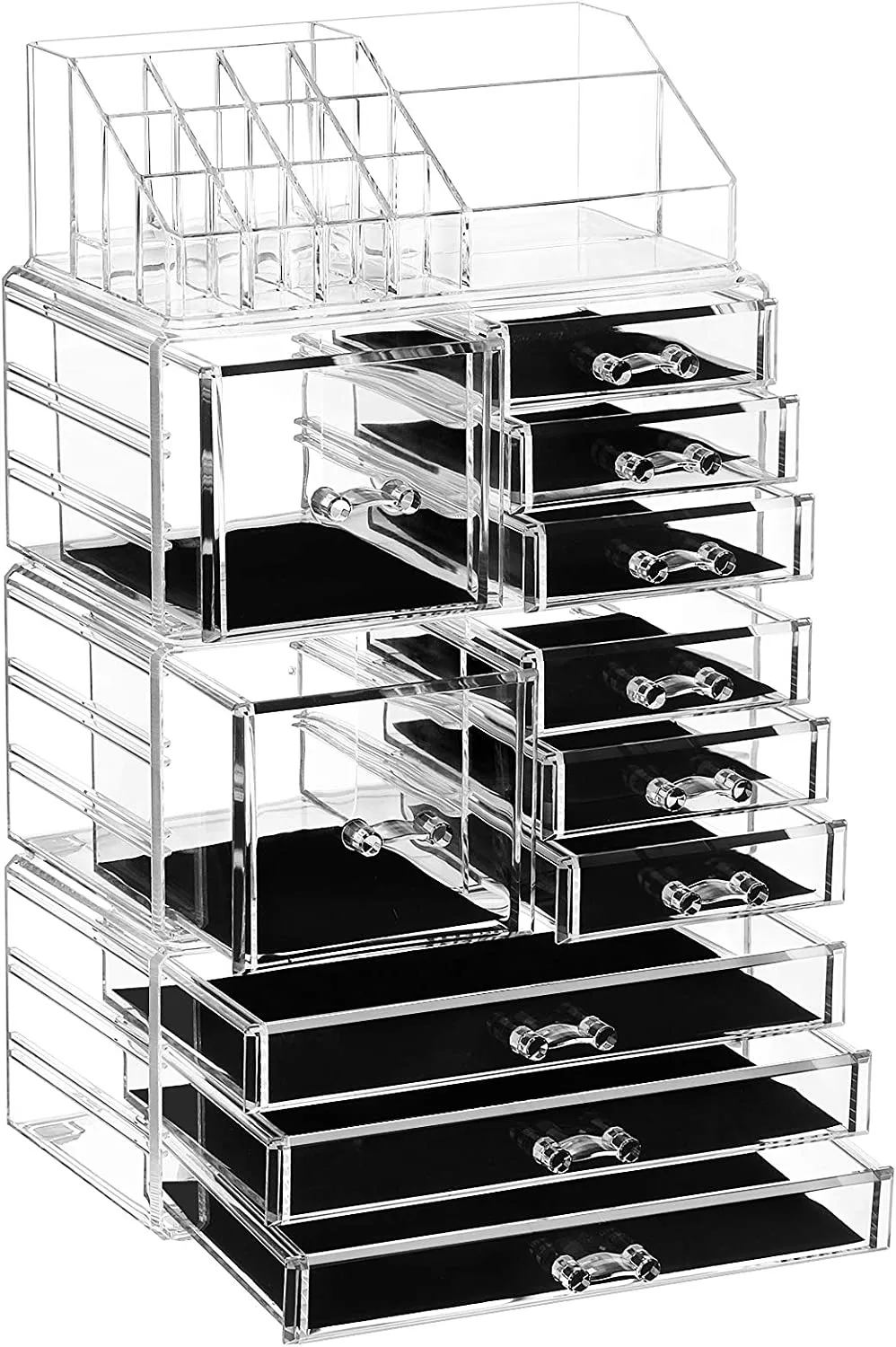 4 in 1 Large Make-up Storage Box Organiser