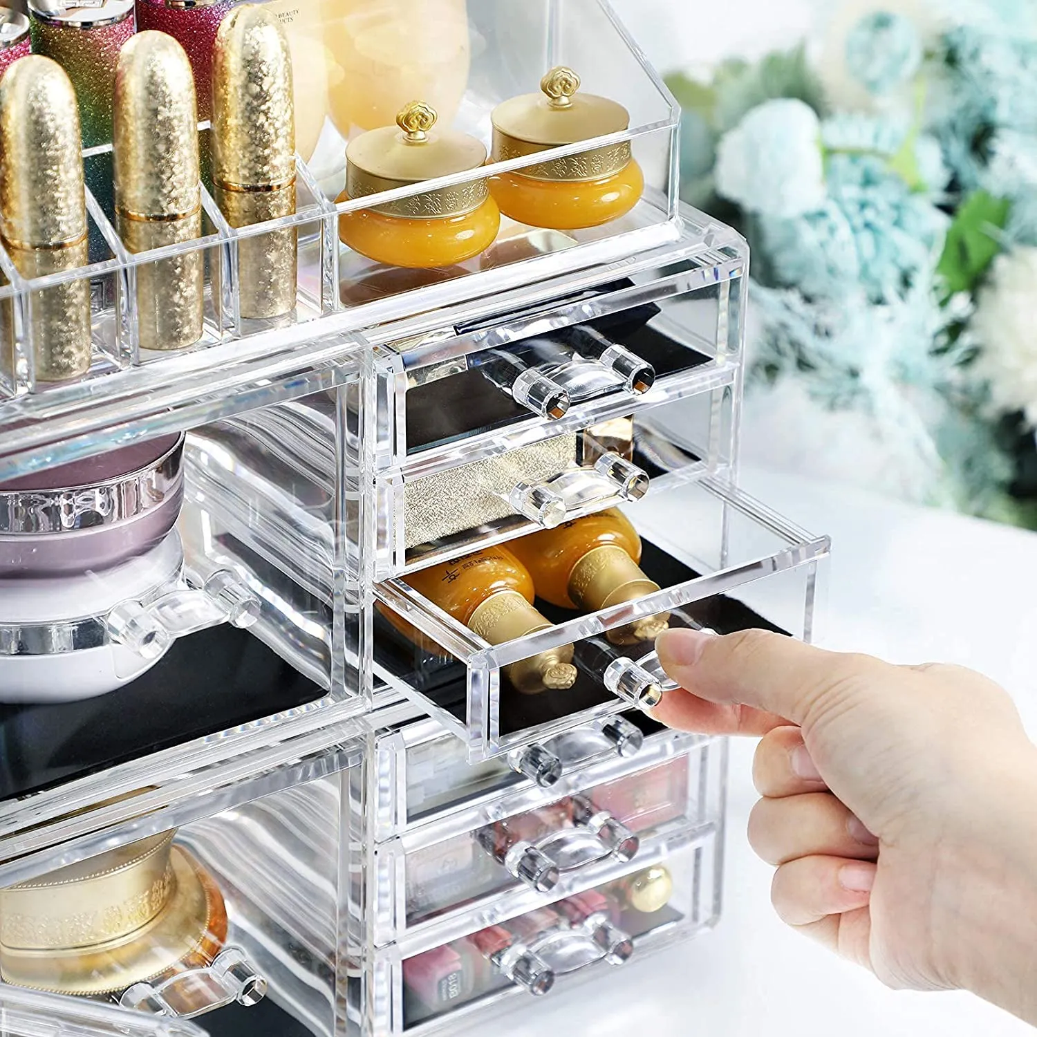 4 in 1 Large Make-up Storage Box Organiser