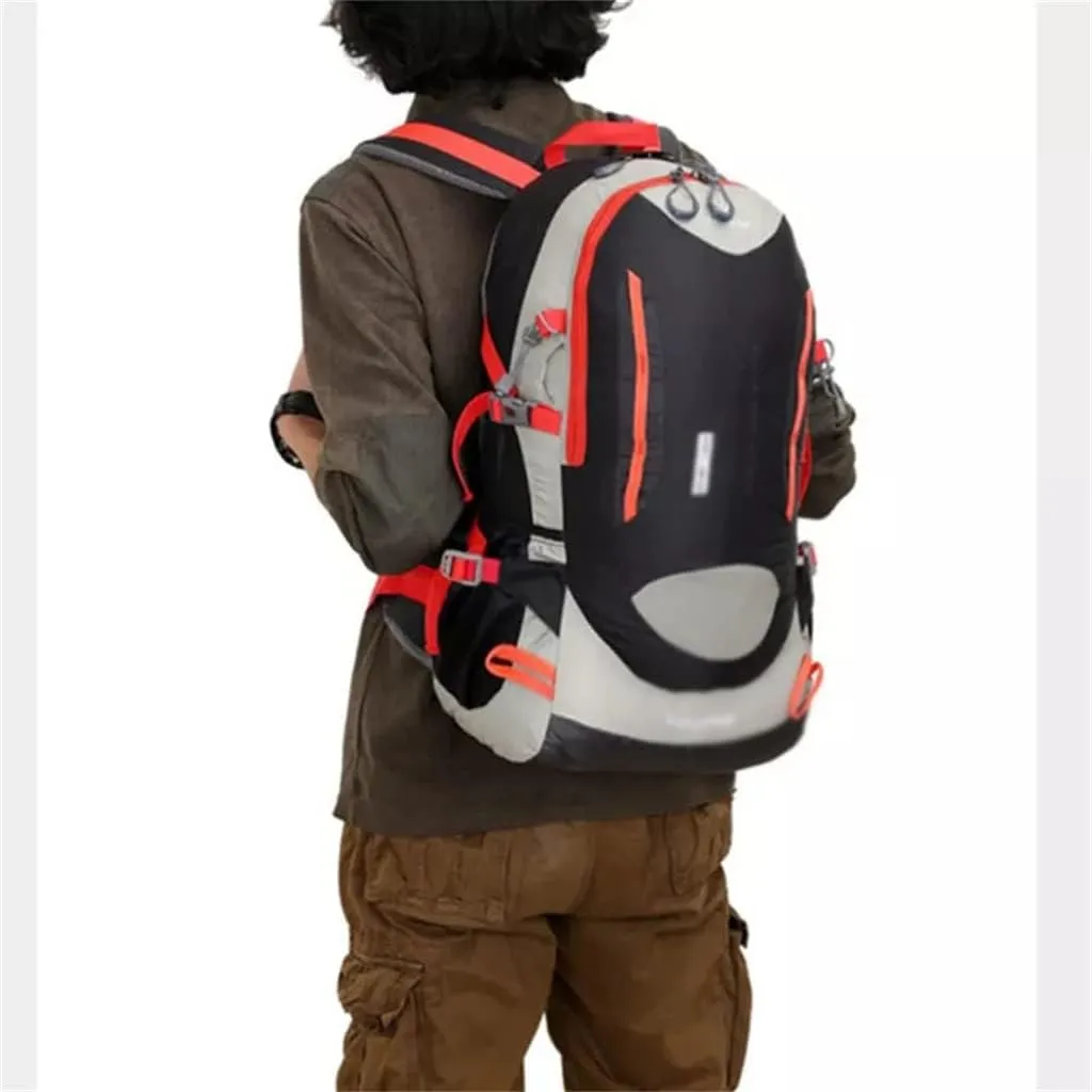 40L Camping Mountaineering Backpack Hiking Backpack Travel Bag Multifunctional Outdoor Backpack(E)
