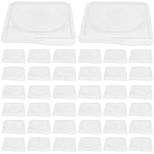 40pcs Transparent Blush and Highlighter Storage Box Refillable Eyeshadow Palette Blisters Material for Custom Makeup Projects
