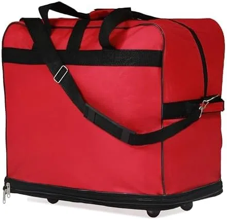40" Duffle Bag Expandable Rolling Lightweight Wheeled Spinner Suitcase Luggage (2 Pack) for Travel and Storage (Red)