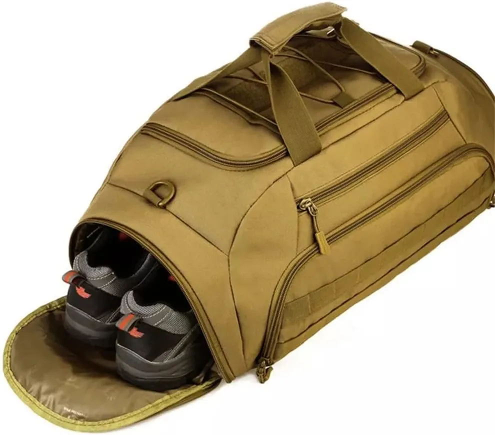 45L Outdoor Sports Backpack Camouflage Backpack Large Capacity Handbag Camping Travel Rucksack(C)