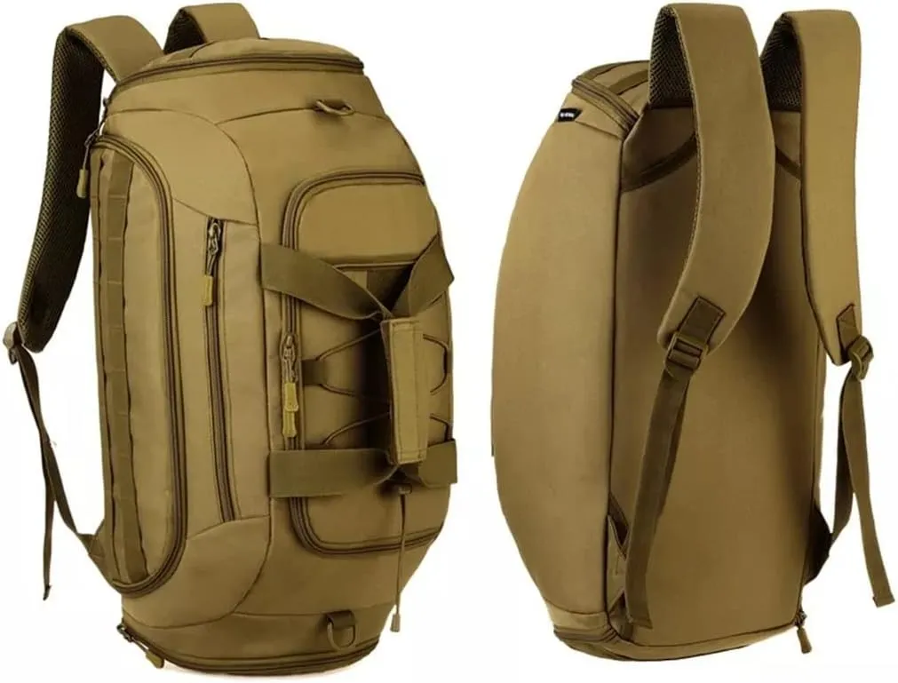 45L Outdoor Sports Backpack Camouflage Backpack Large Capacity Handbag Camping Travel Rucksack(C)