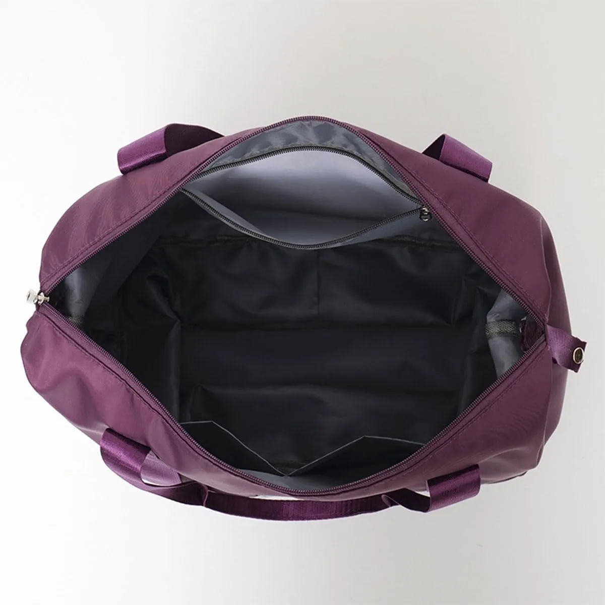 45L Pepepo Travel Bag with Wheels, 2025 New Large Fold Capacity Travel Bag Waterproof Expandable- Universal Wheel Removable for Women Men Airplane Carry on (Light Purple)