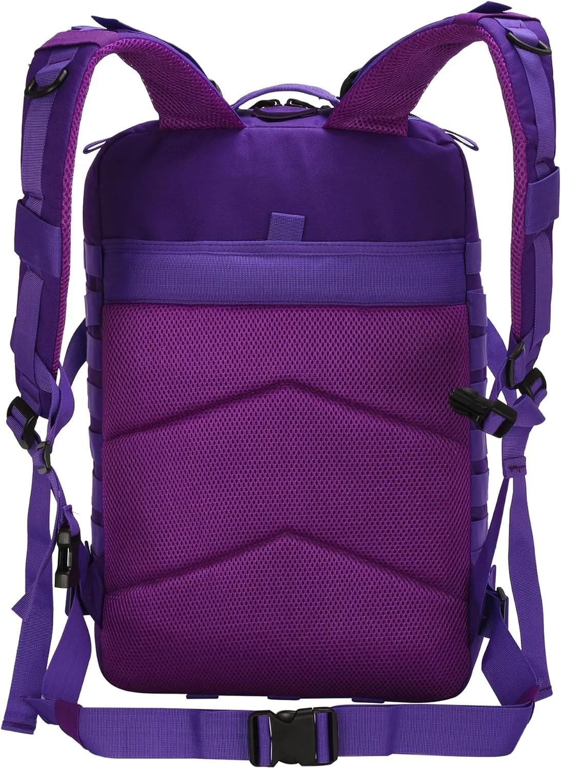 45L Tactical Backpack for Men & Women,Military Molle Rucksack with 900D Fabric,3-Day Bug Out Bag,Hiking Trekking Gym Emergency Survival Backpack(45L purple)