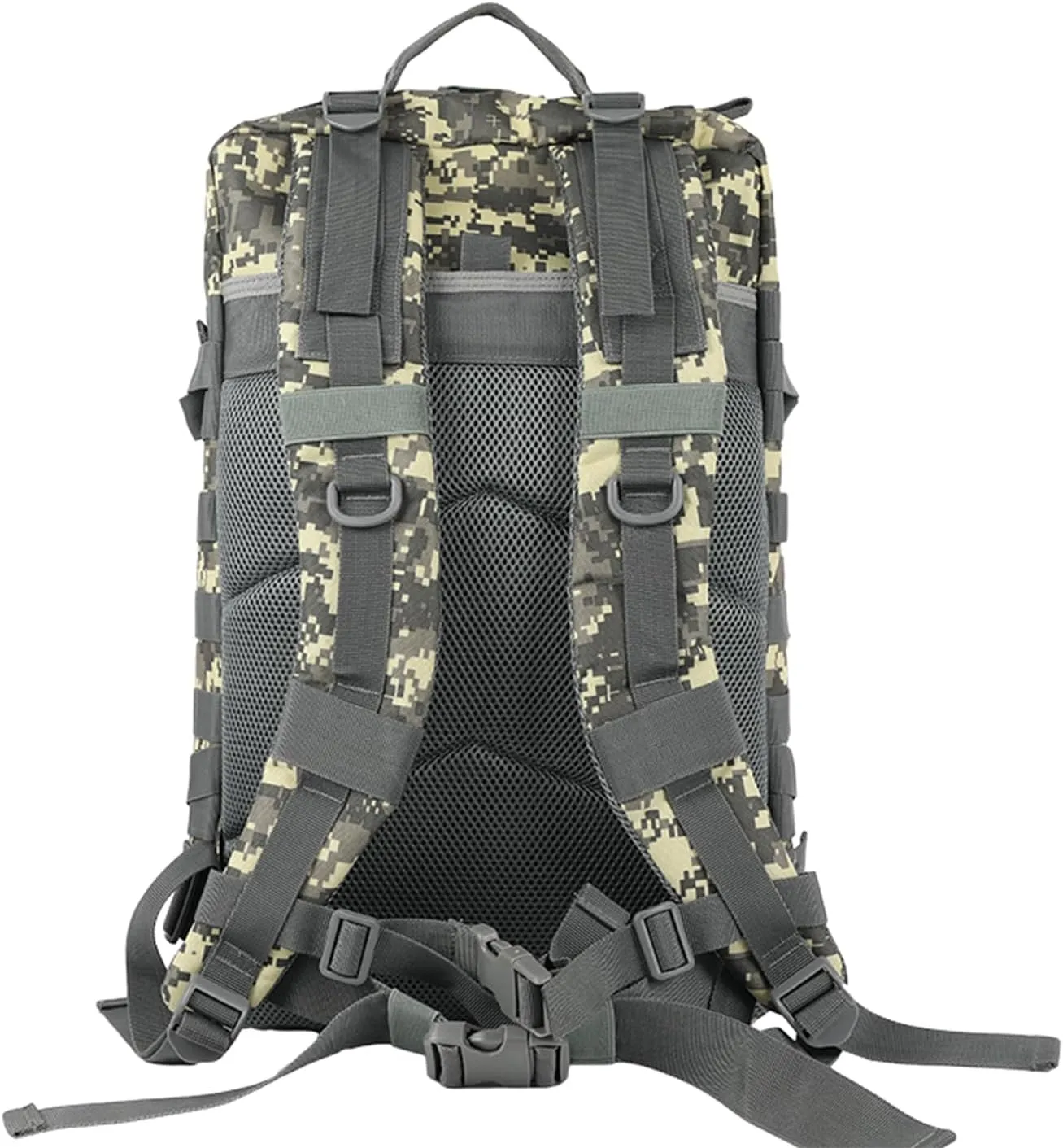 45L Tactical Backpack for Men & Women,Military Molle Rucksack with 900D Fabric,3-Day Bug Out Bag,Hiking Trekking Gym Emergency Survival Backpack(ACU)