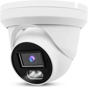 4K 8MP PoE IP Turret Camera Outdoor 24/7 Full Color Night Version 2.8mm 105° Wide Angle, H.265, IP66, ONLY Compatible with Hik-Vision Uniview NVR, NDAA Compliant IP Security Camera
