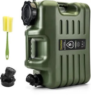 5 Gallon Water Jug with Spigot, Leak-Proof Portable Water Containers for Camping,BPA Free Outdoor Hiking & Emergency Picnic Storage Water Tank