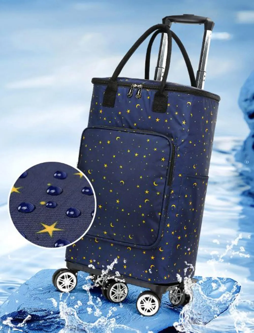 5-Wheeled Household Foldable and Detachable Shopping cart（KL5J）