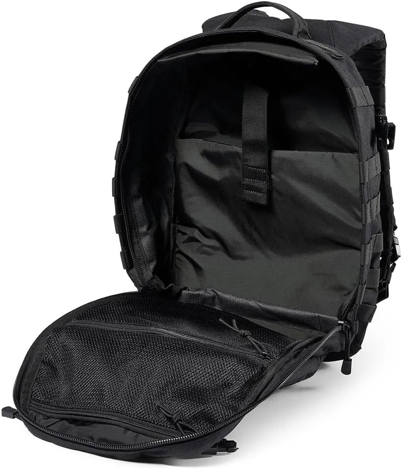 5.11 Tactical Backpack – Rush 12 2.0 – Military Molle Pack, CCW with Multiple Compartments, 24 Liter, Small, Style 56561, Black