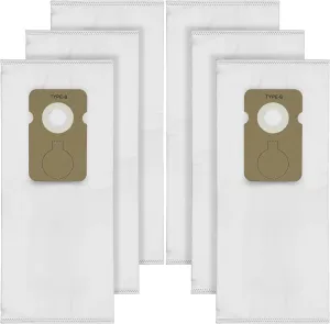 6 Pack Replacement RBH-6 Upright HEPA Vacuum Bag for Riccar 8625 8650 8850 8750 8900 8920 8925 8955 for Simplicity 7200 7250 7300 7350 7700 7750 7850 7400 7450 7900 795 Plus Vacuum Models