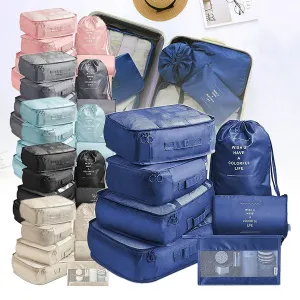 7pcs Packing Cubes for Travel Luggage Organizers