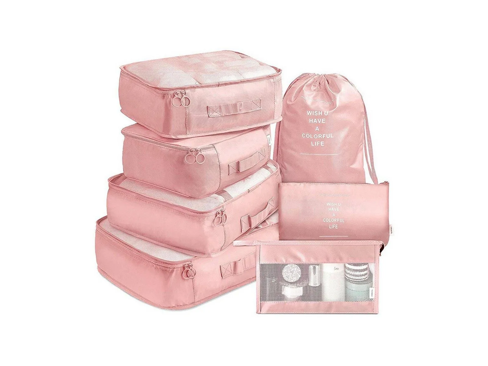 7pcs Packing Cubes for Travel Luggage Organizers