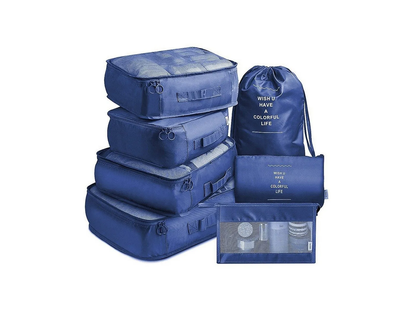 7pcs Packing Cubes for Travel Luggage Organizers