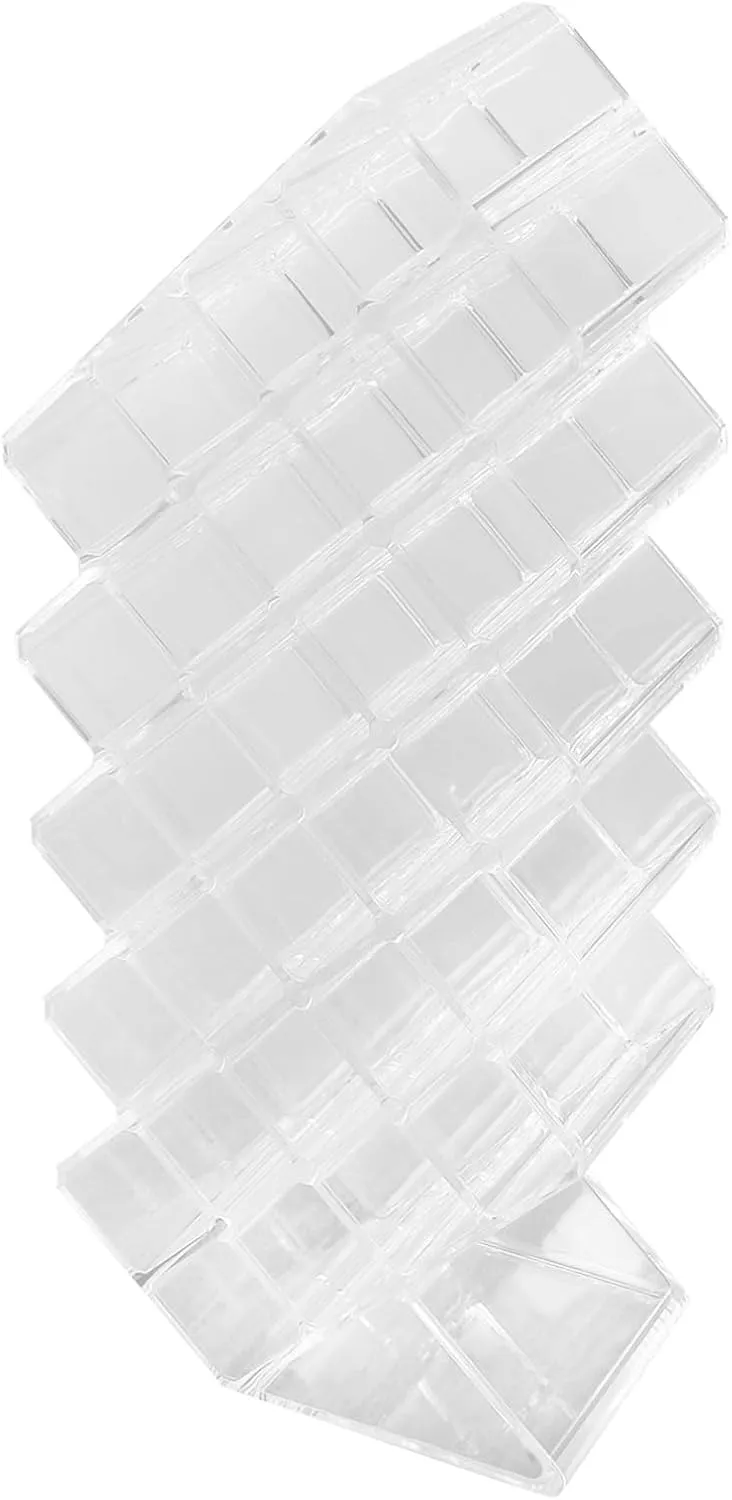 Acrylic Lipstick Organizer Clear Makeup Display Holder for Easy Access to Beauty Essentials Capacity Storage Box for Lipstick and Cosmetics Stylish Sturdy Design