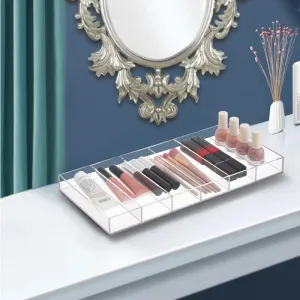 Acrylic Sunglasses Organizer, 6 Slot Clear Eyeglasses Storage Case, Stackable Eyewear Display Tray [Customizable]