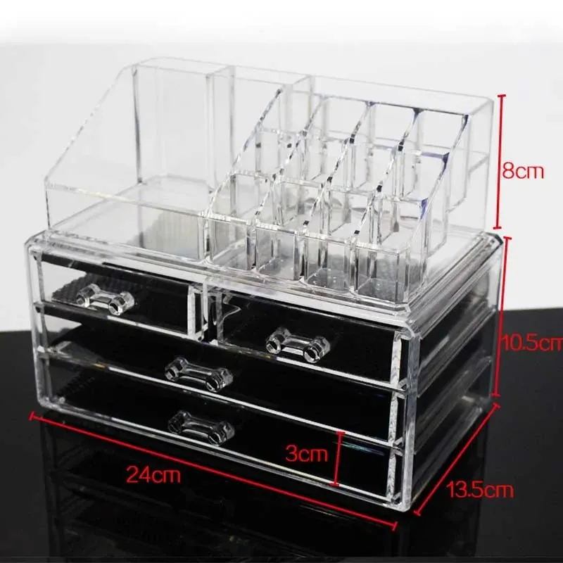 Acrylic Transparent Makeup Organizer