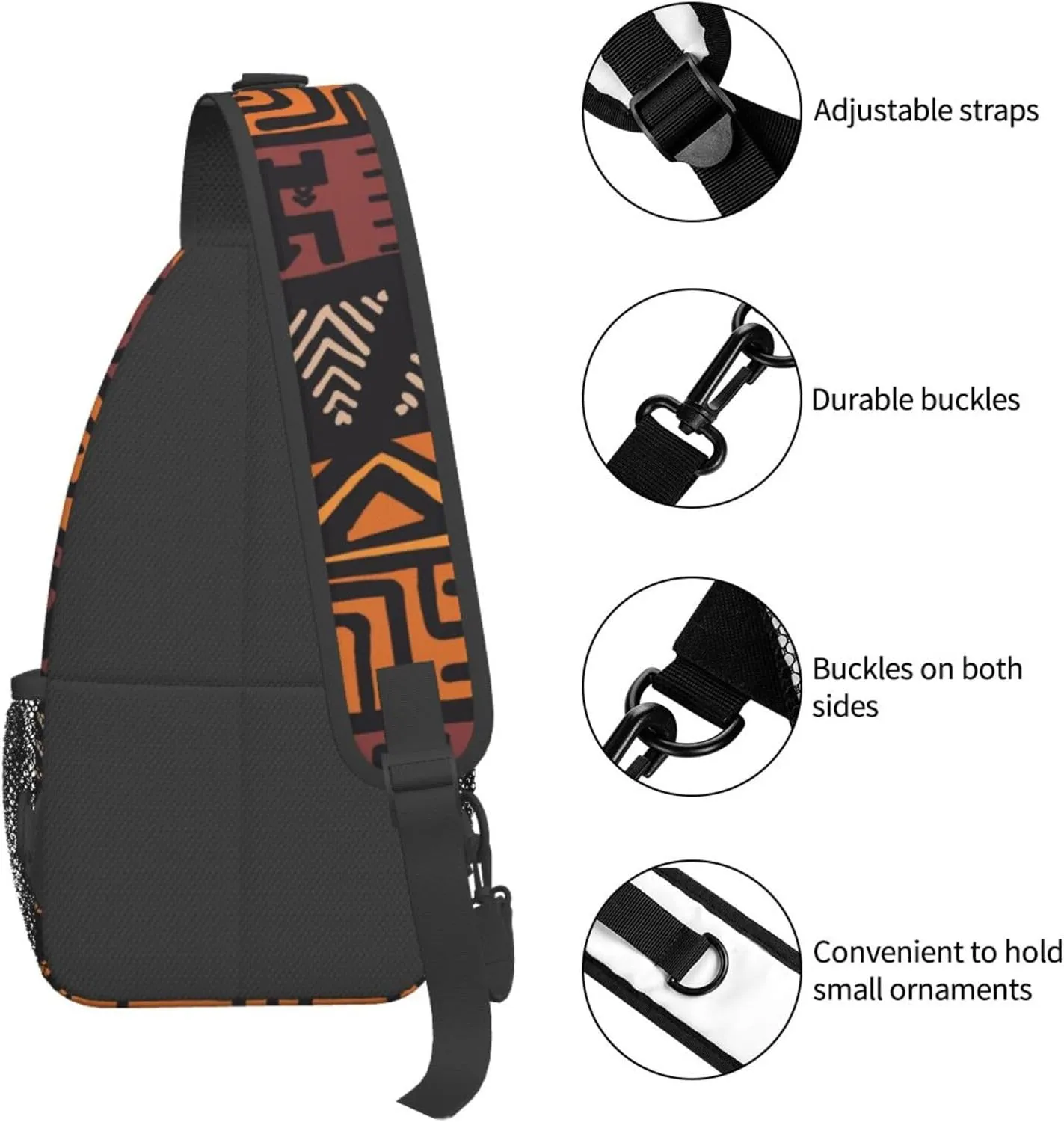 Adorable Sloth Crossbody Bag Chest Shoulder Bag Small Casual Backpack Suitable For Women Men Hiking