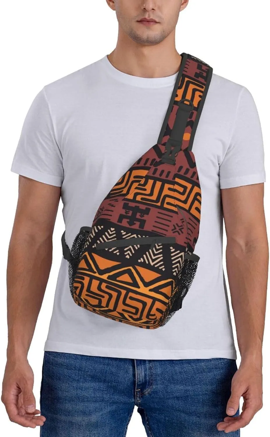 Adorable Sloth Crossbody Bag Chest Shoulder Bag Small Casual Backpack Suitable For Women Men Hiking