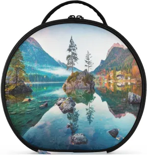 ALAZA Beautiful Autumn Scene of Hintersee Lake Makeup Bag Travel Cosmetic Bag Large Toiletry Organizer