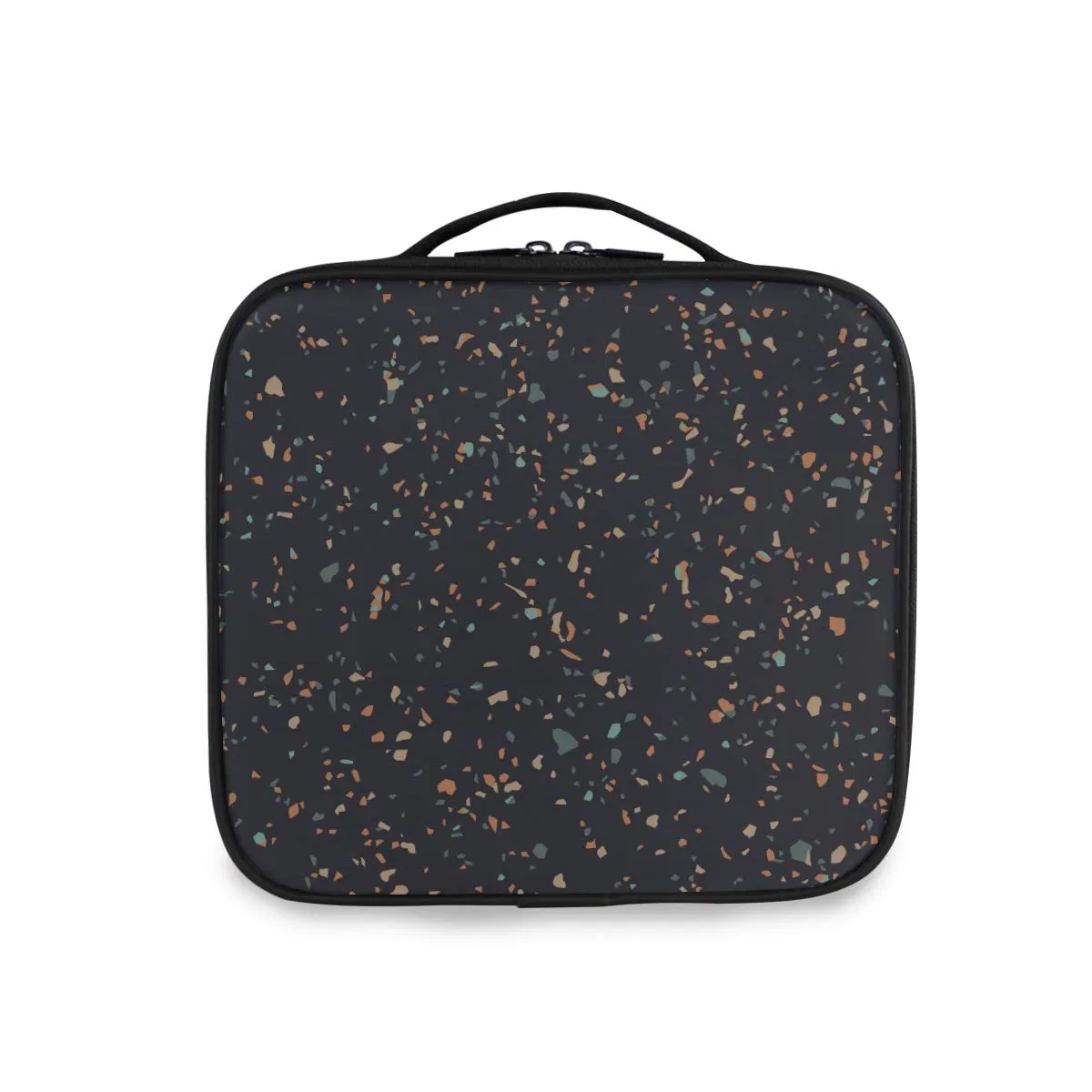 ALAZA Makeup Case Trendy Marble Cosmetic Bag Organizer Travel Portable Storage Toiletry Bag Makeup Train Case with Adjustable Dividers for Teens Girls Women
