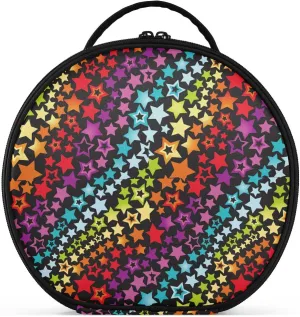 ALAZA Rainbow Stars Travel Cosmetic Organizer Make up Organizer Toiletry Bag