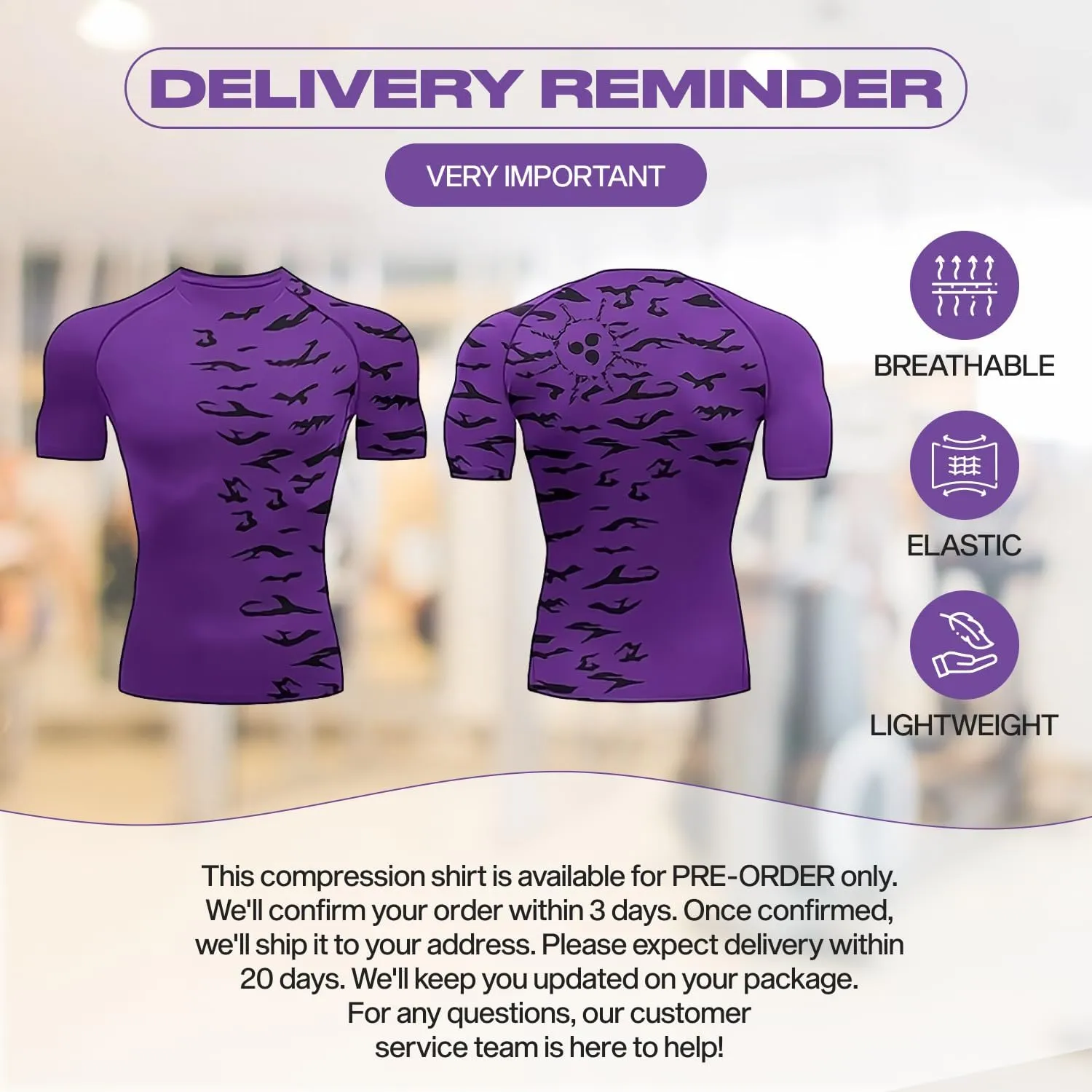 Anime Compression Shirts for Men - Gym Tshirt Wear Athletic Basketball Running Undershirt Workout Gear Top Shirt
