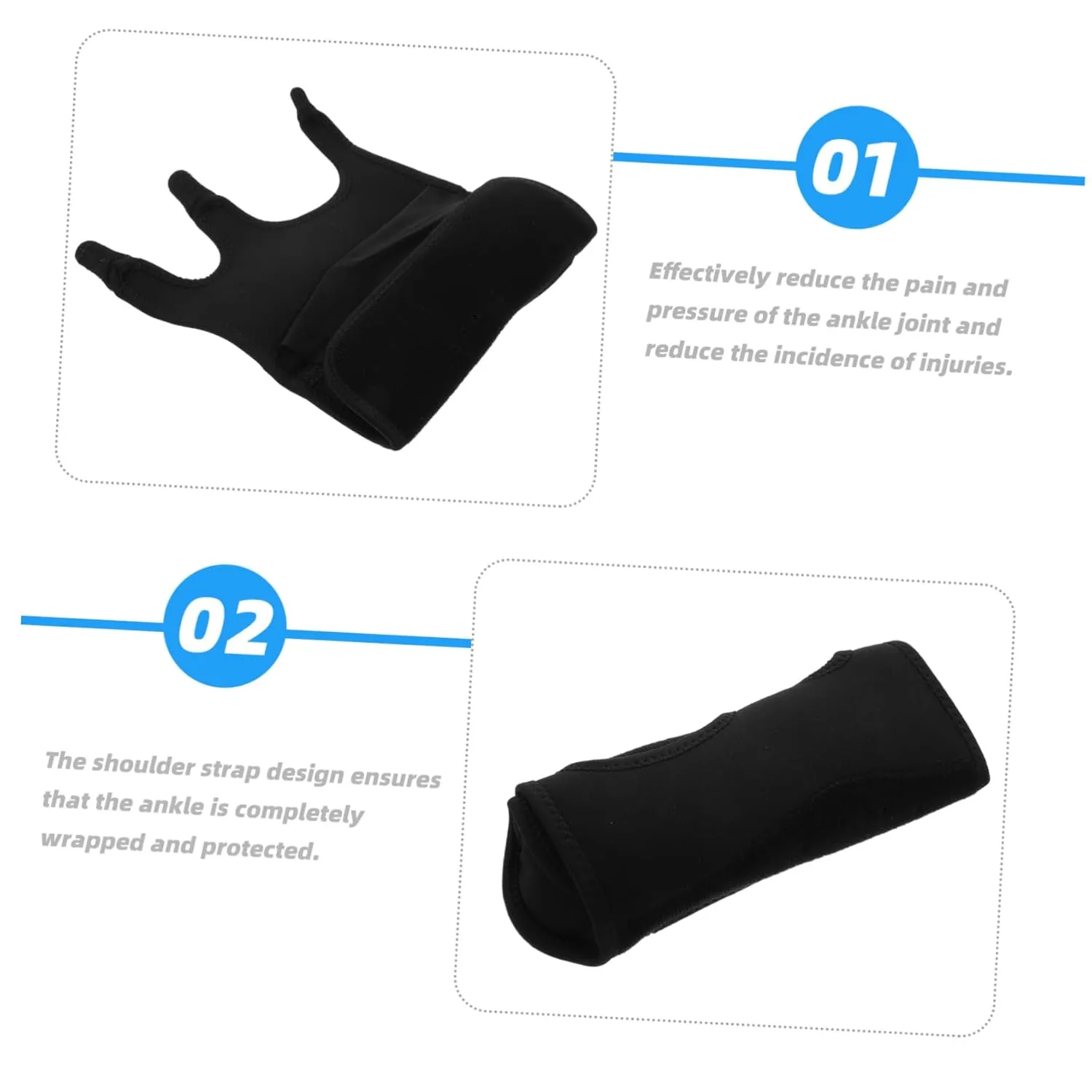 Ankle Protector for Sprains Foot Support Brace Ankle Wrap Compression for Fitness Cycling Hiking