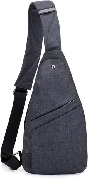 Anti-Theft Crossbody Bag for Women Men, Waterproof Shoulder Backpack Sling Chest Crossbody Bag Casual Daypack