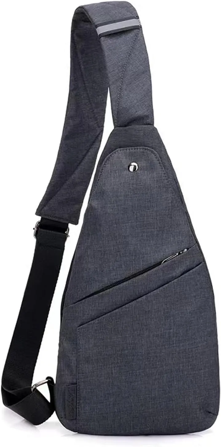 Anti-Theft Crossbody Bag for Women Men, Waterproof Shoulder Backpack Sling Chest Crossbody Bag Casual Daypack
