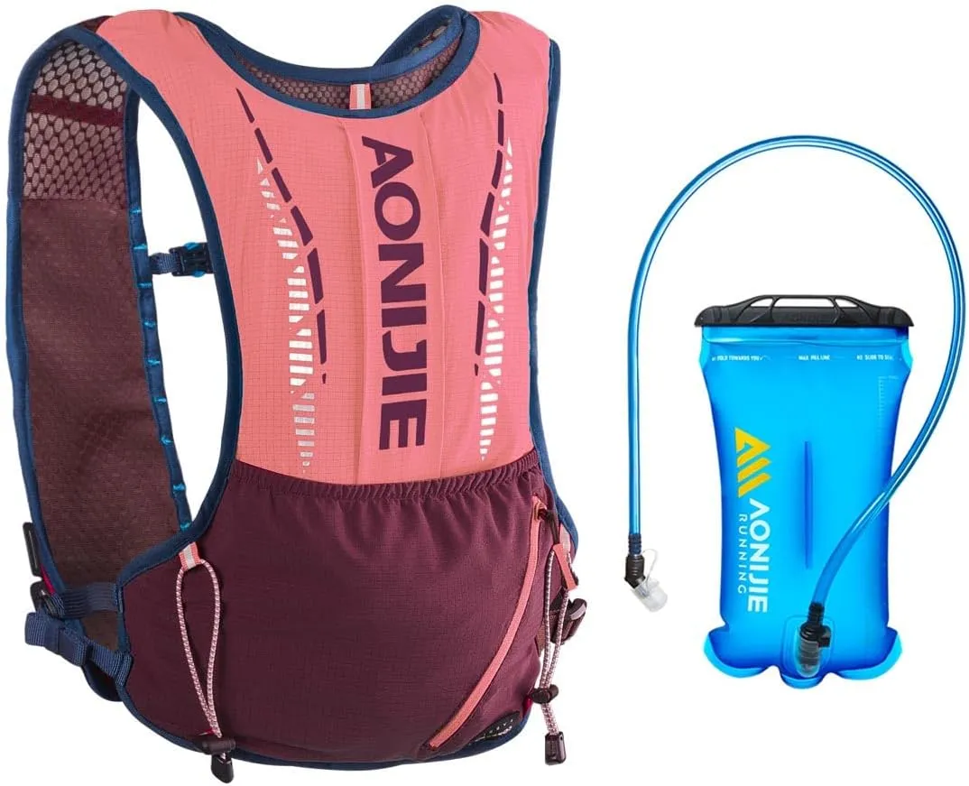 AONIJIE 5L Hydration Vest Backpack Lightweight and Breathable Running Vest for Men and Women, Adjustable, fits Bust 72-128cm/28.4-50.4in
