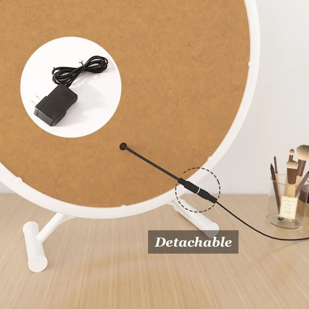 APLUSH Large Makeup Mirror with Lights, Smart Control, 3 Color Modes, Adjustable Warm White/Natural/Daylight(Gold,Small)