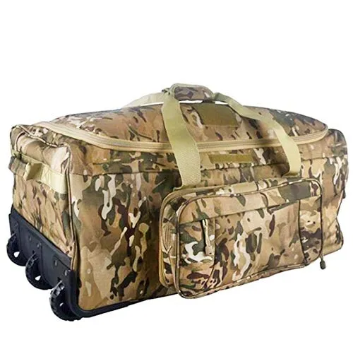 ARMYCAMO | Wolfwarriorx | L&Q army Wheeled Deployment Trolley Duffel Bag